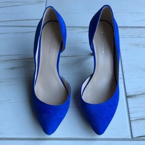 BCBGeneneration Royal blue stilettos 6.5. Faux suede. Excellent condition.